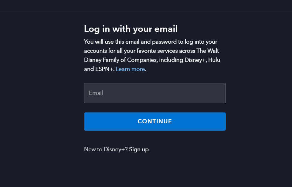 enter-your-email-id-on-disney-plus