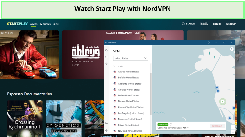  Beobachte Starz Play in Deutschland mit NordVPN. 