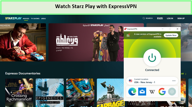  Schauen Sie Starz Play in Deutschland mit ExpressVPN an. 