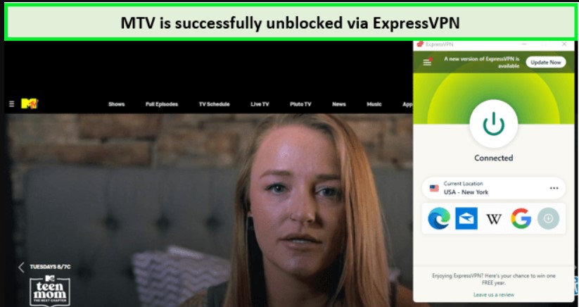 Unblock MTV with ExpressVPN in-France