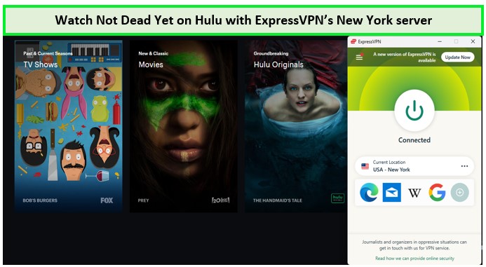 watch-not-dead-yet-on-hulu-in-Hong Kong-with-expressvpn