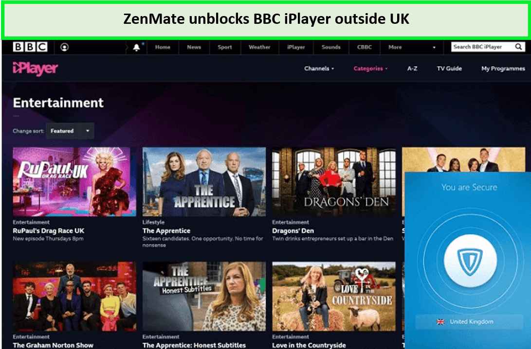  Zenmate ontgrendelt BBC iPlayer  - nl-nl 