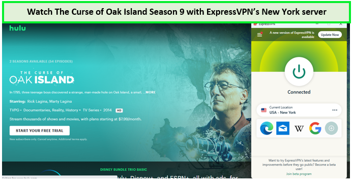  Beobachte die Verfluchung von Oak Island Staffel 9 in - Deutschland Auf Hulu mit ExpressVPN 