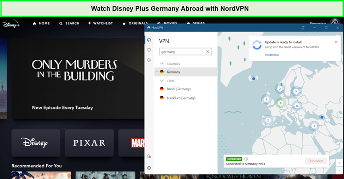 disney plus germany abroad with nordvpn
