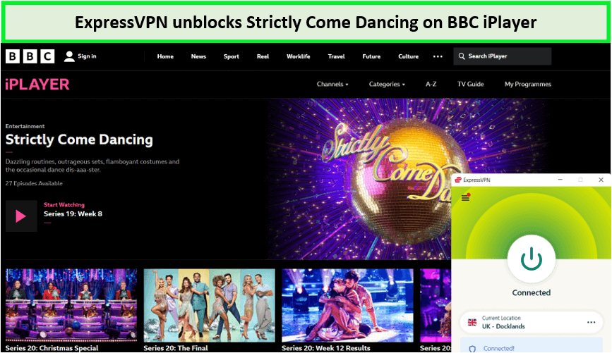  ExpressVPN débloque Strictement Venir Danse sur BBC iPlayer in - France 