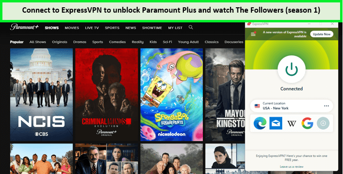  ExpressVPN débloquer Paramount pour regarder les followers. in - France 