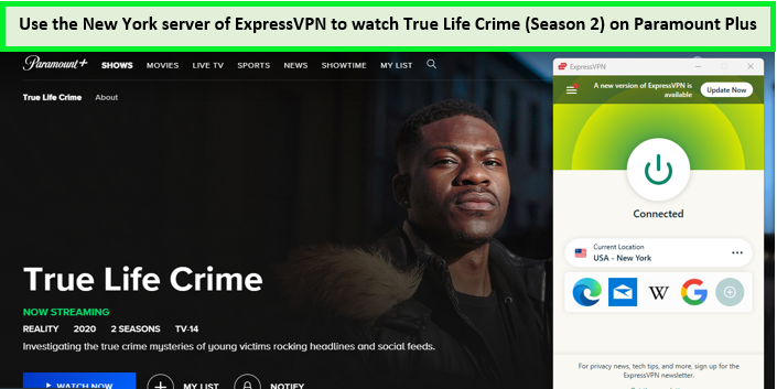  ExpressVPN può sbloccare True Life Crime su Paramount Plus. in - Italia 