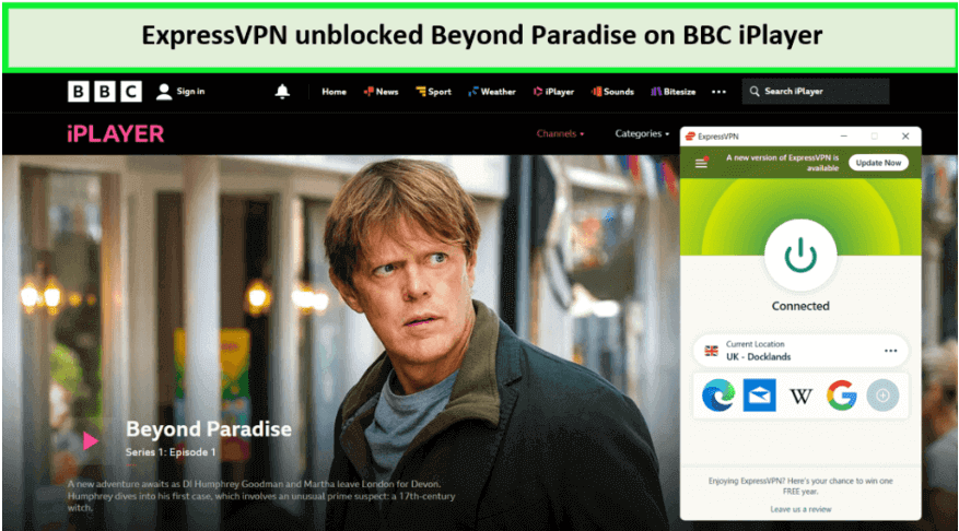 expressvpn-unblocked-beyond-paradise-on-bbc-iplayer-in-Spain