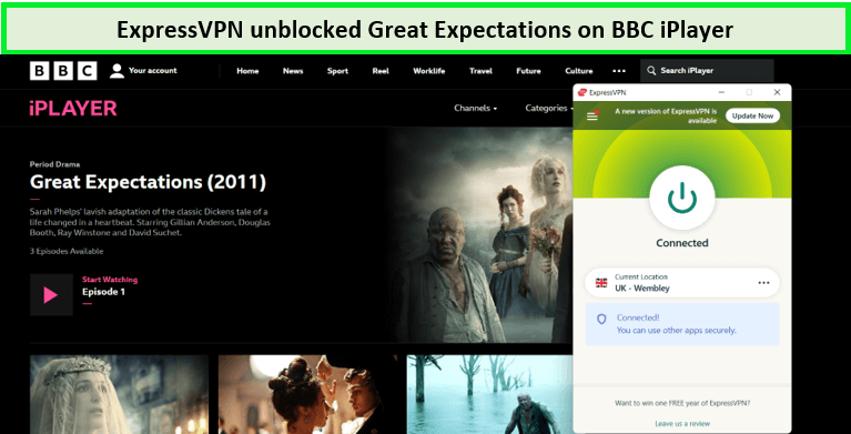  ExpressVPN desbloqueó grandes expectativas en BBC iPlayer.  -  