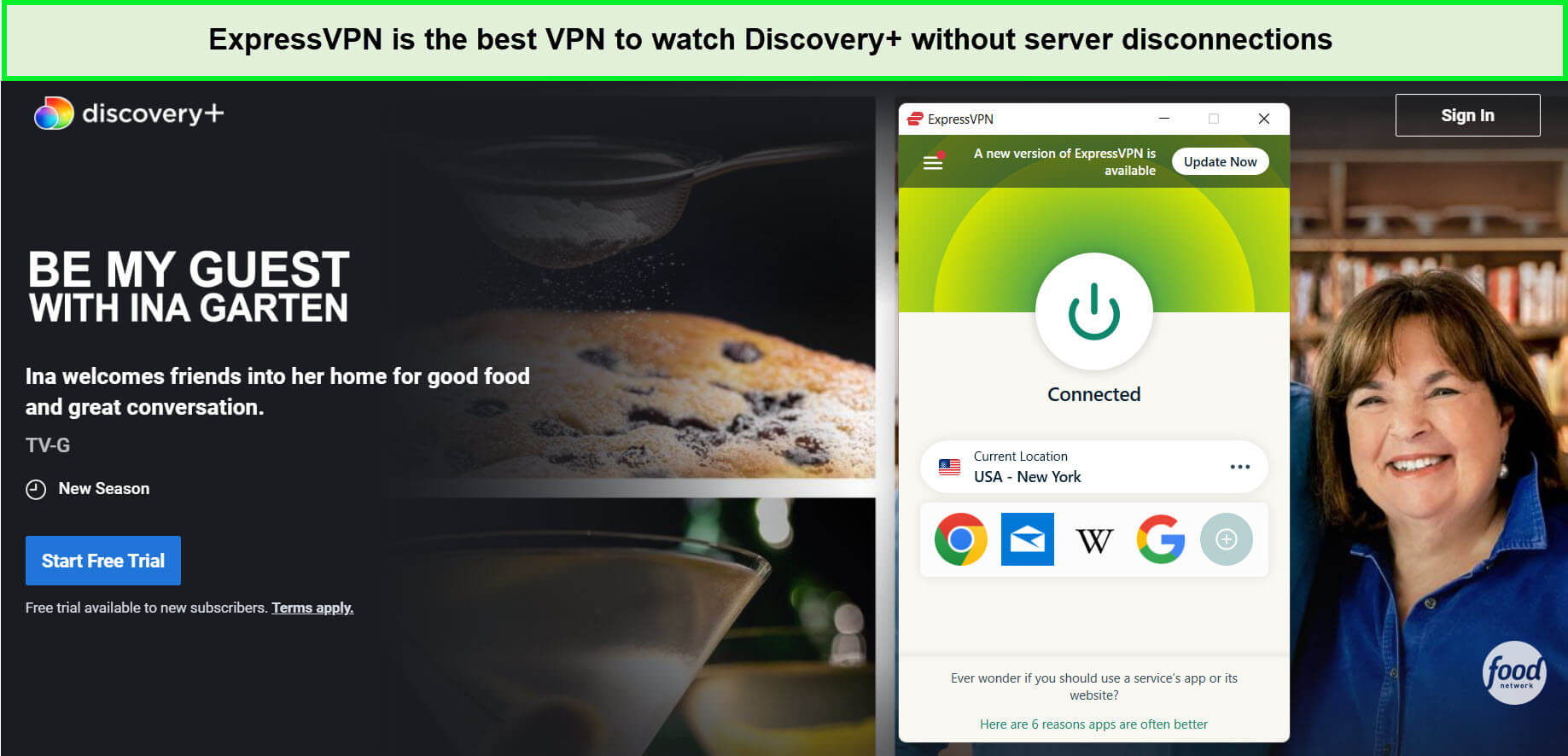 expressvpn-unblocks-be-my-guest-with-ina-garten-on-discovery-plus-in-Germany