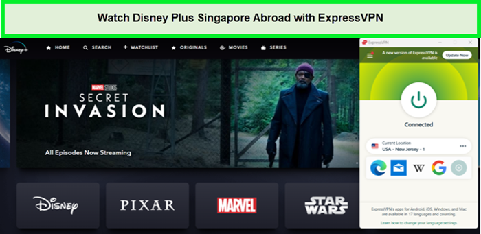 watch disney plus singapore abroad with expressvpn
