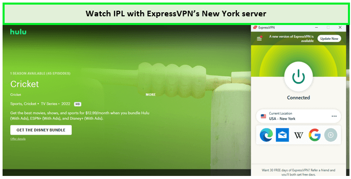  Guarda IPL con ExpressVPN in - Italia su Hulu 