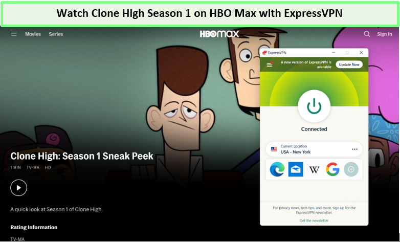  ExpressVPN entsperrt Clone High auf HBO Max. in - Deutschland 