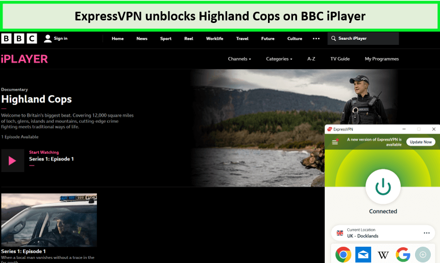  Express-VPN ontgrendelt Highland Cops op BBC iPlayer. in - Nederland 