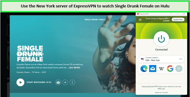  ExpressVPN-Desbloquear a una sola mujer borracha en Hulu in - Espana 