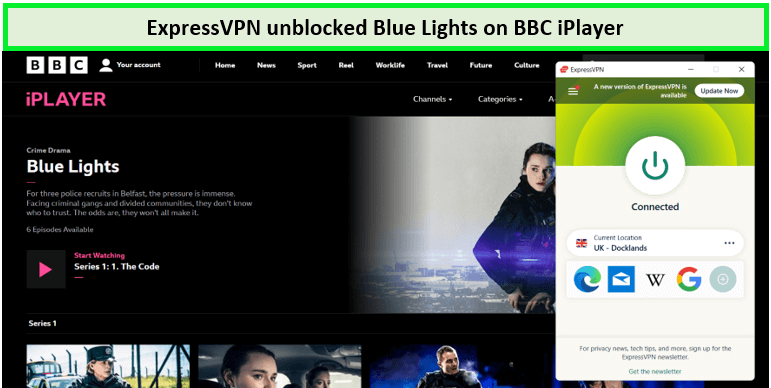  ExpressVPN sbloccato le luci blu su BBC iPlayer.  -  