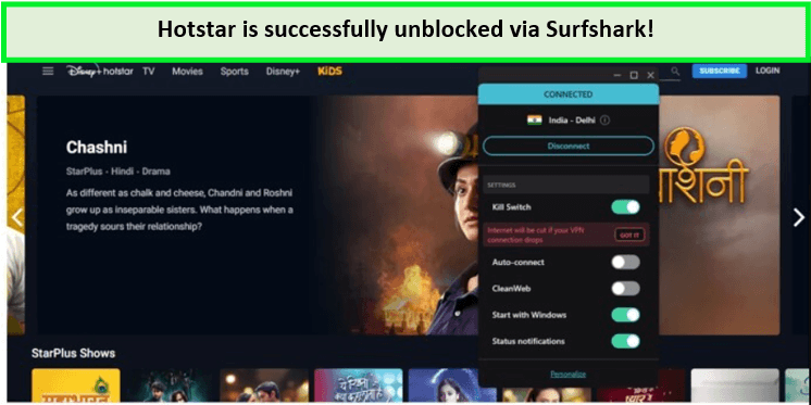 Hotstar-unblocked-via-Surfshark