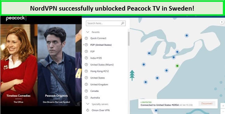 NordVPN-unblocked-peacock-tv-in-Sweden
