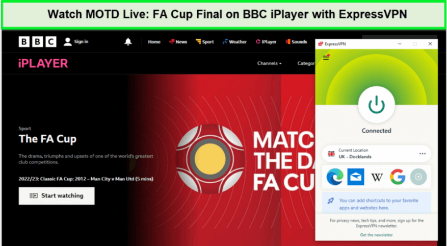 expressVPN-unblocks-MOTD-Live-FA-Cup-Final-on-BBC-iPlayer-in-South Korea
