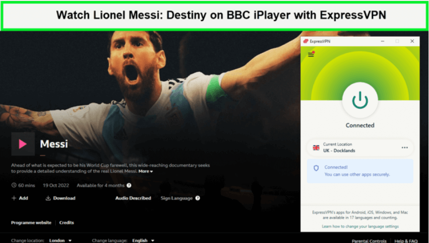 expressVPN-unblocks-lionel-messi-destiny-on-BBC-iPlayer-in-Germany