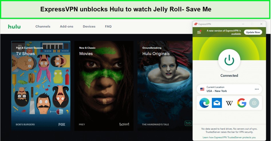 expressvpn-unblock-hulu-to-watch-jelly-roll-in-Italy