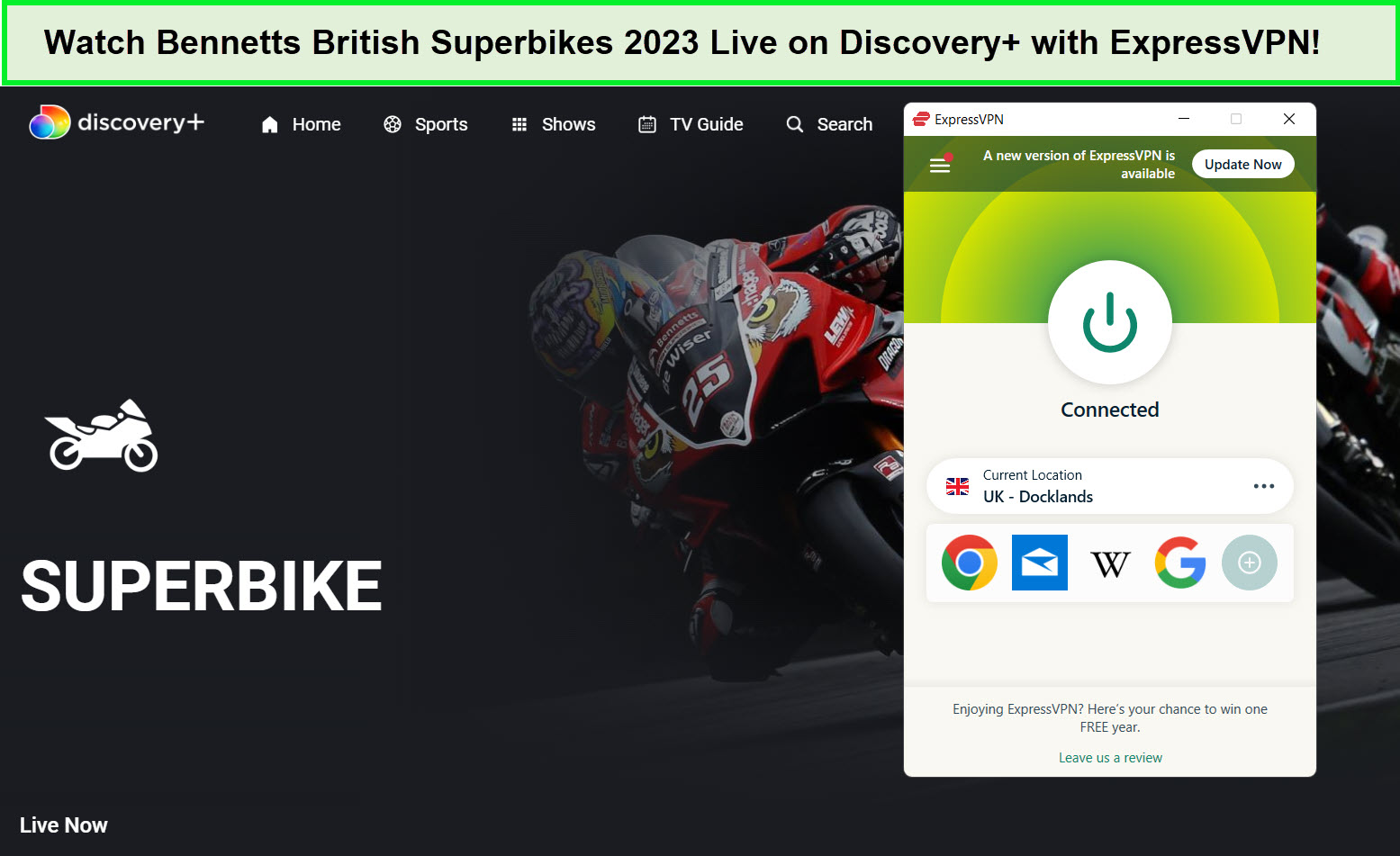 expressvpn-unblocks-bennetts-superbikes-2023-live-on-discovery-plus-in-Japan