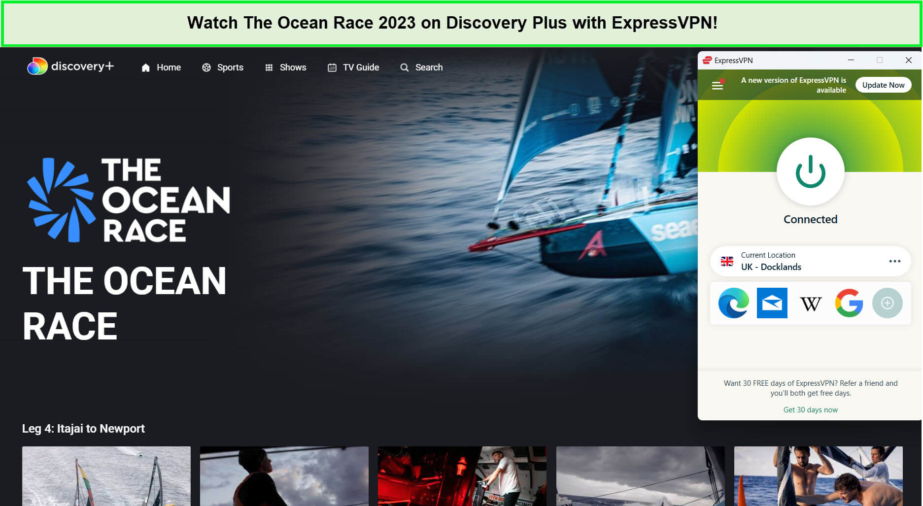 expressvpn-unblocks-the-ocean-race-2023-live-in-India-on-discovery-plus