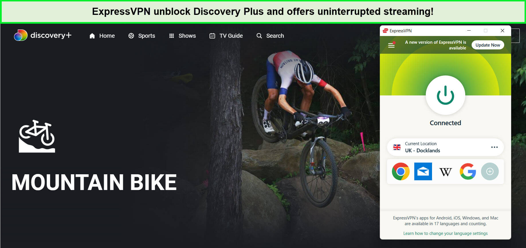 expressvpn-unblocks-uci-mountain-bike-world-series-in-Japan-discovery-plus