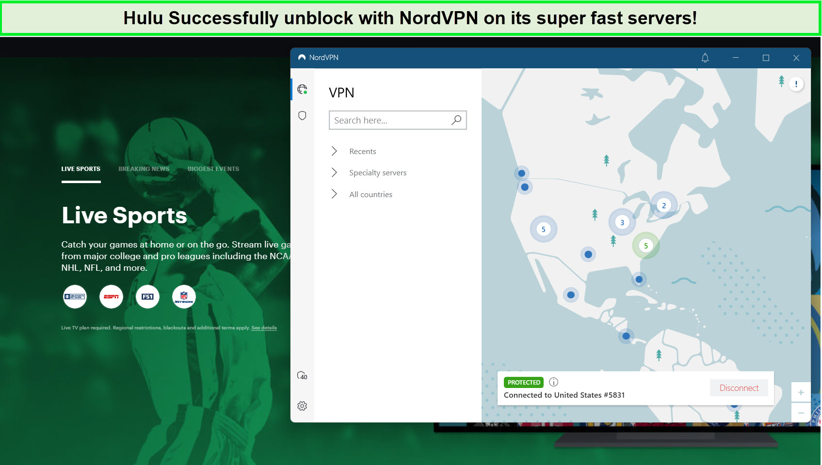  NordVPN gebruiken om Hulu te deblokkeren in - Nederland 
