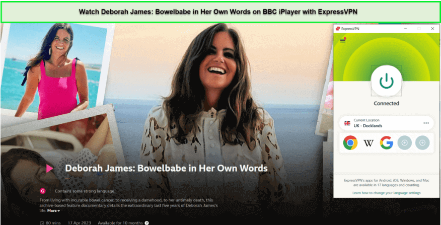 watch-deborah-james-on-bbc-iplayer-in-USA-with-expressvpn