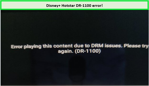  Error DR-1100   