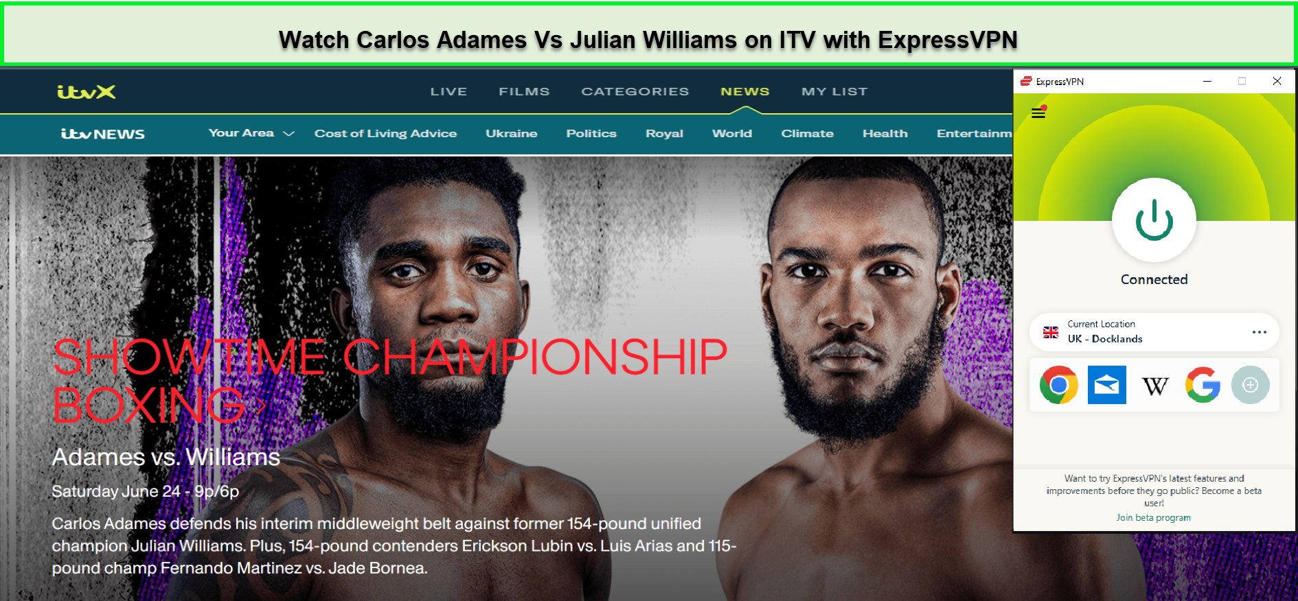 Watch-Carlos-Adames-Vs-Julian-Williams-in-Singapore-on-ITV-with-ExpressVPN