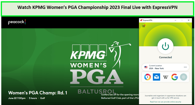  Guarda la finale della KPMG Women's PGA Championship 2023 in diretta in - Italia Con ExpressVPN, puoi navigare in modo sicuro e anonimo su Internet. ExpressVPN offre una connessione veloce e affidabile, con server in tutto il mondo. 