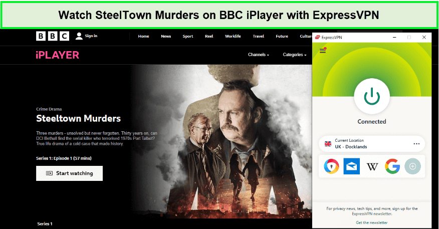 expressvpn-unblocked-steeltown-murders-on-bbc-iplayer-in-Spain