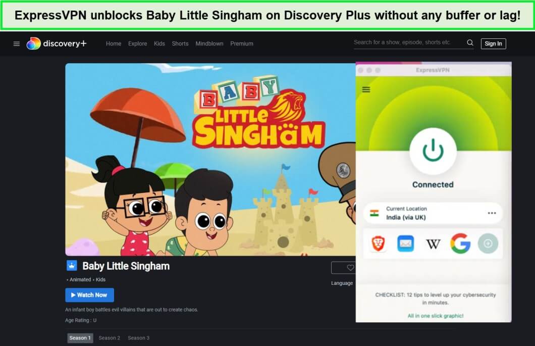 expressvpn-unblocks-baby-little-singham-season-four-on-discovery-plus-in-Italy