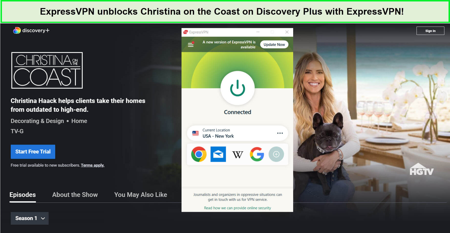expressvpn-unblocks-christina-on-the-coast-season-five-on-discovery-plus-in-Germany