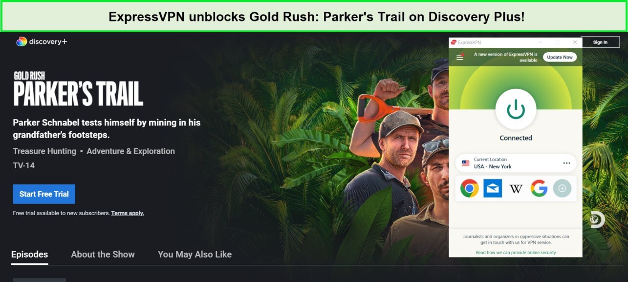 expressvpn-unblocks-gold-rush-parkers-trail-on-discovery-plus-in-Hong Kong