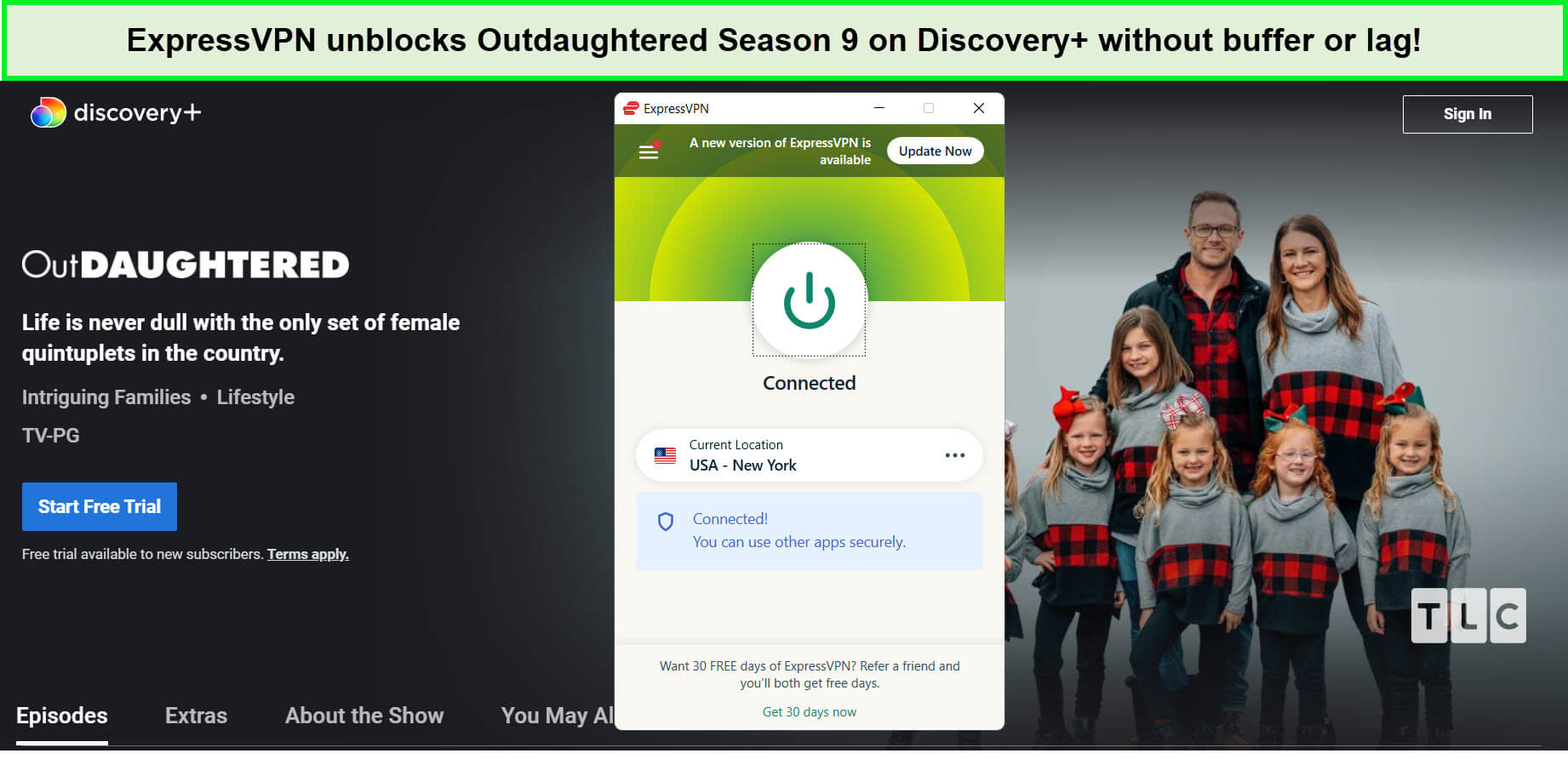 expressvpn-unblocks-outdaughtered-season-nine-on-discovery-plus-in-Singapore