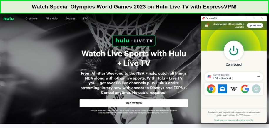 watch-special-olympics-2023-in-UK-on-hulu-with-expressvpn
