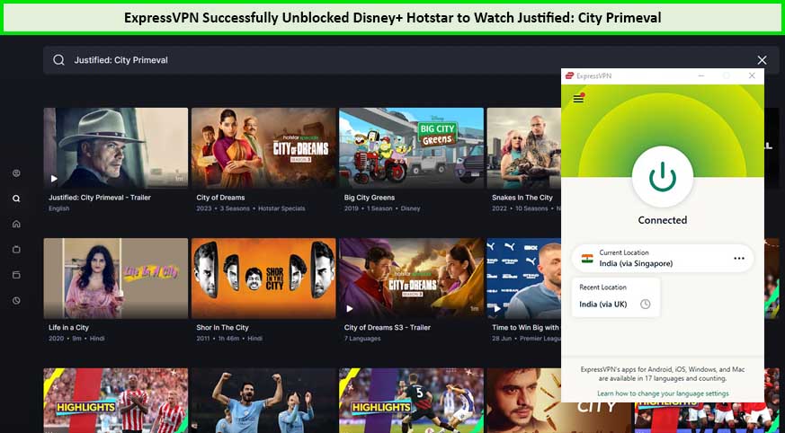 Use-ExpressVPN-to-watch-Justified-City-Primeval-Online-in-Italy-on-Hotstar