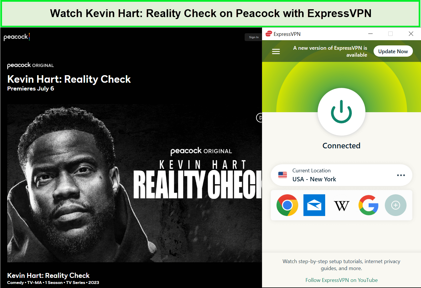 Watch-Kevin-Hart-Reality-Check-in-India-on-Peacock-with-ExpressVPN