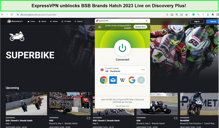 expressvpn-unblocks-bsb-brands-hatch-2023-live-on-discovery-plus-in-Japan