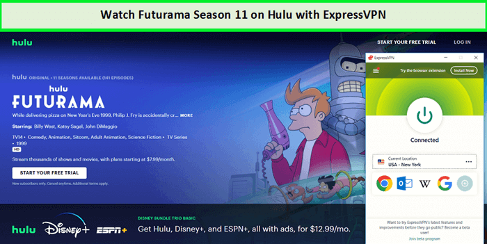 watch-futurama-season-11-on-hulu-with-expressvpn-in-Australia