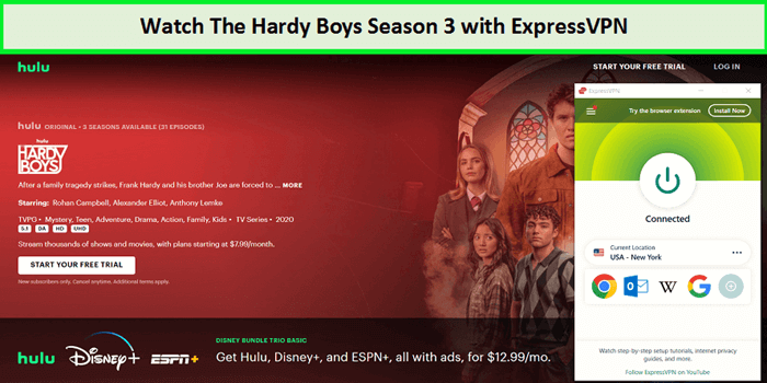 Watch-Hardy-Boys Season-3-on-hulu-with-ExpressVPN-in-Spain