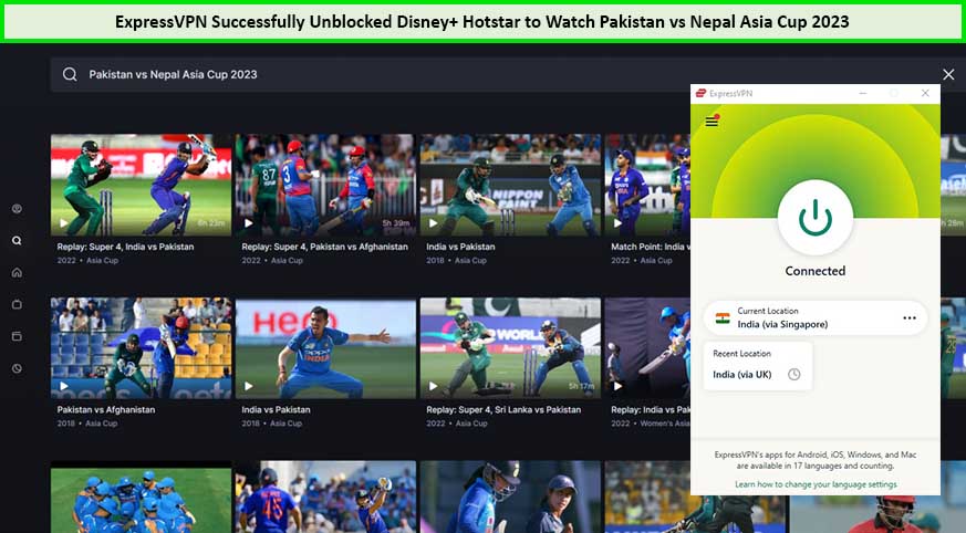  Gebruik ExpressVPN om Pakistan tegen Nepal te bekijken bij de Asia Cup 2023. in - Nederland Op Hotstar 