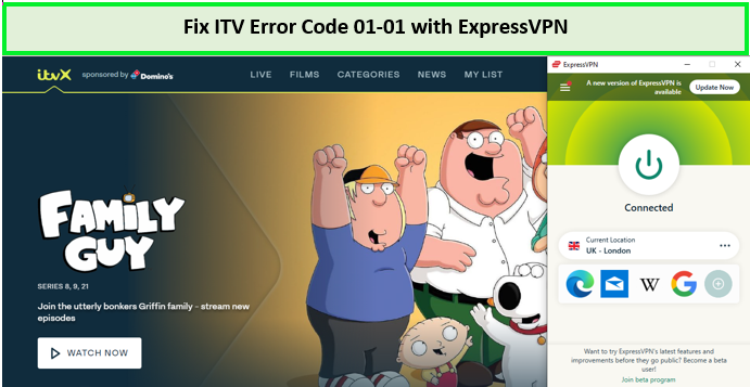 Fix-ITV-Error-Code-01-01-in-Italy-on-itv-with-ExpressVPN