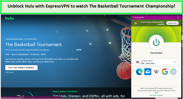 Unblock-Hulu-with-ExpressVPN-to-watch-The-Basketball-Tournament-Championship-in-Singapore
