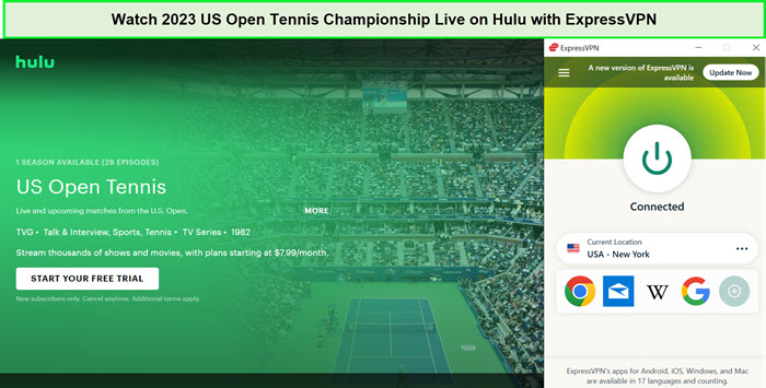 Watch-2023-US-Open-Tennis-Championship-Live-in-South Korea-on-Hulu-with-ExpressVPN