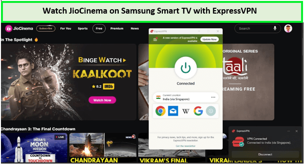 Watch-JioCinema-on-Samsung-Smart-TV-in-France-with-ExpressVPN