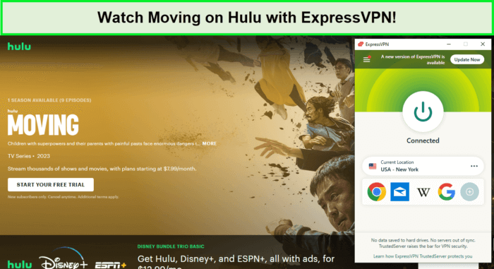  Schauen Sie sich mit ExpressVPN auf Hulu Moving On an. in - Deutschland 